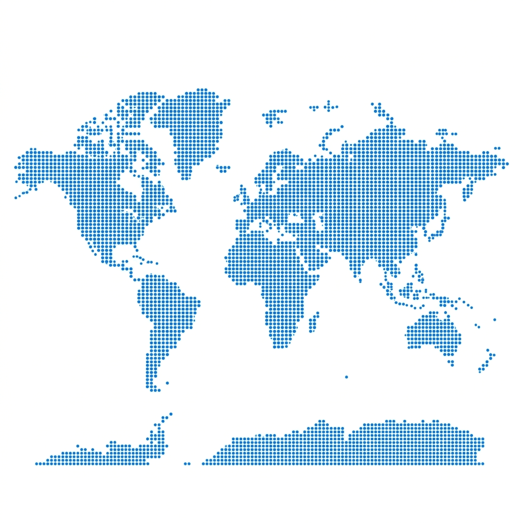 Dotted World Map